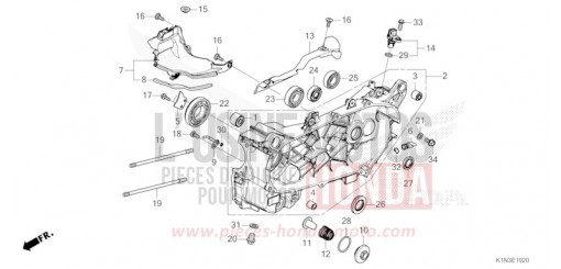 CARTER VILEBREQUIN GAUCHE FSH125M de 2021